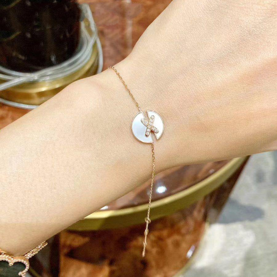 [LunaMar]JEUX DE BRACELET MOP ROSE GOLD DIAMONDS