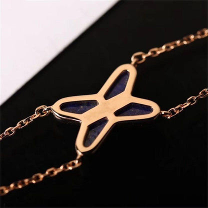 [LunaMar]Hollow Design Four-Leaf Clover Flower Shape Ring