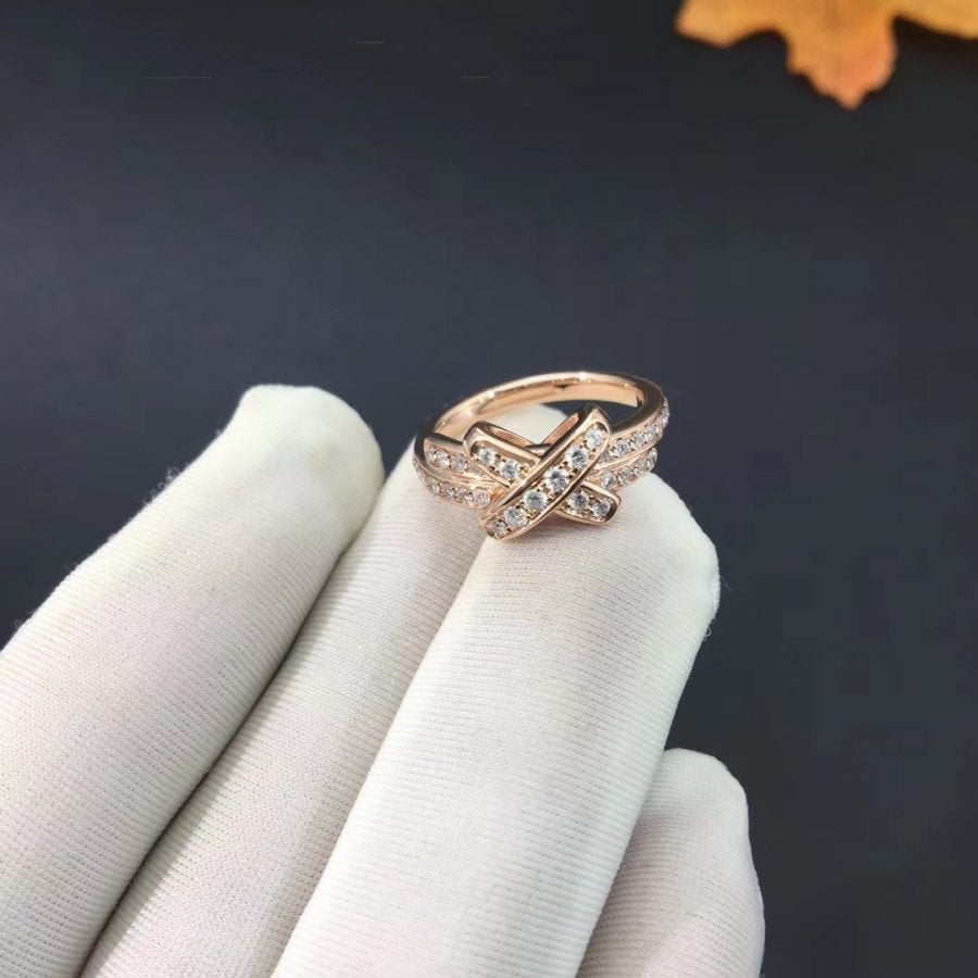 [LunaMar]JEUX DE RING ROSE GOLD DIAMOND