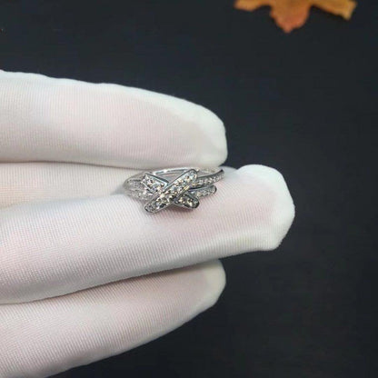 [LunaMar]JEUX DE SILVER DIAMOND RING