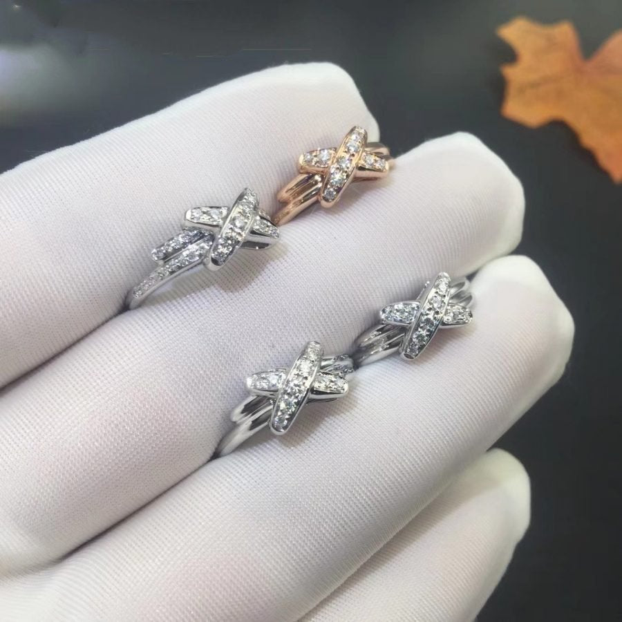 [LunaMar]JEUX DE SILVER DIAMOND RING