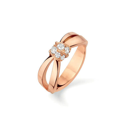 [LunaMar]LIENS RING ROSE GOLD DIAMOND