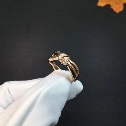 [LunaMar]LIENS RING ROSE GOLD DIAMOND