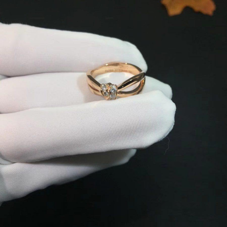 [LunaMar]LIENS RING ROSE GOLD DIAMOND