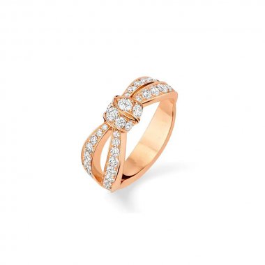 [LunaMar]LIENS ROSE GOLD DIAMOND RING
