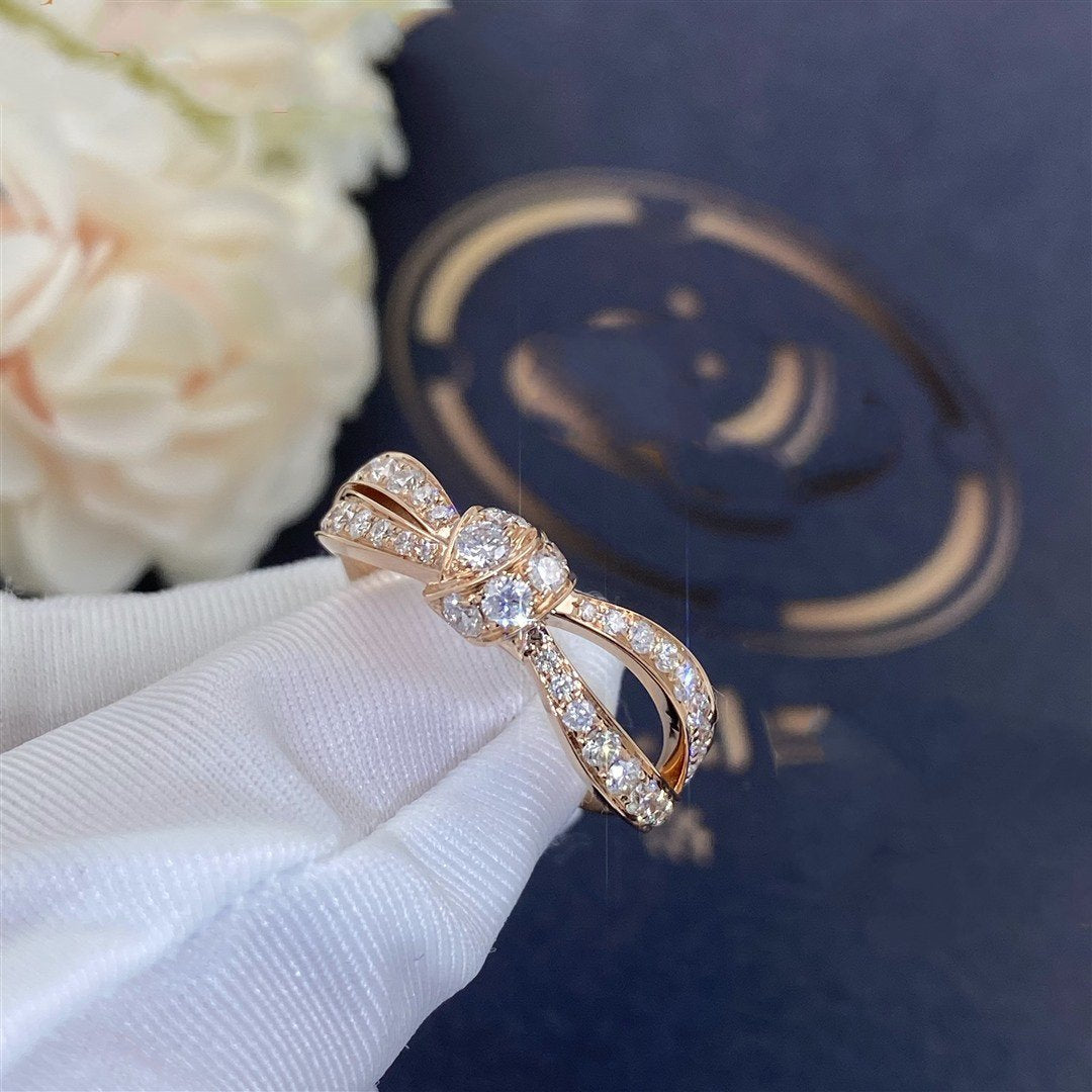 [LunaMar]LIENS ROSE GOLD DIAMOND RING