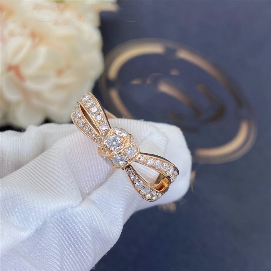 [LunaMar]LIENS ROSE GOLD DIAMOND RING
