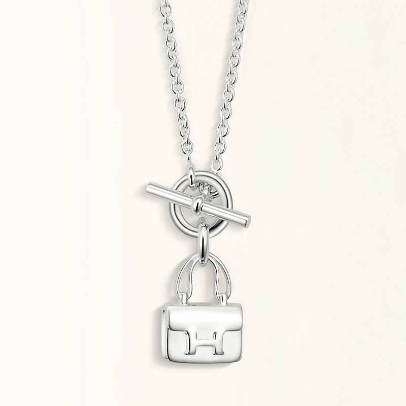 [LunaMar]POP H PEDANT SILVER NECKLACE