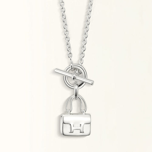 [LunaMar]POP H PEDANT SILVER NECKLACE