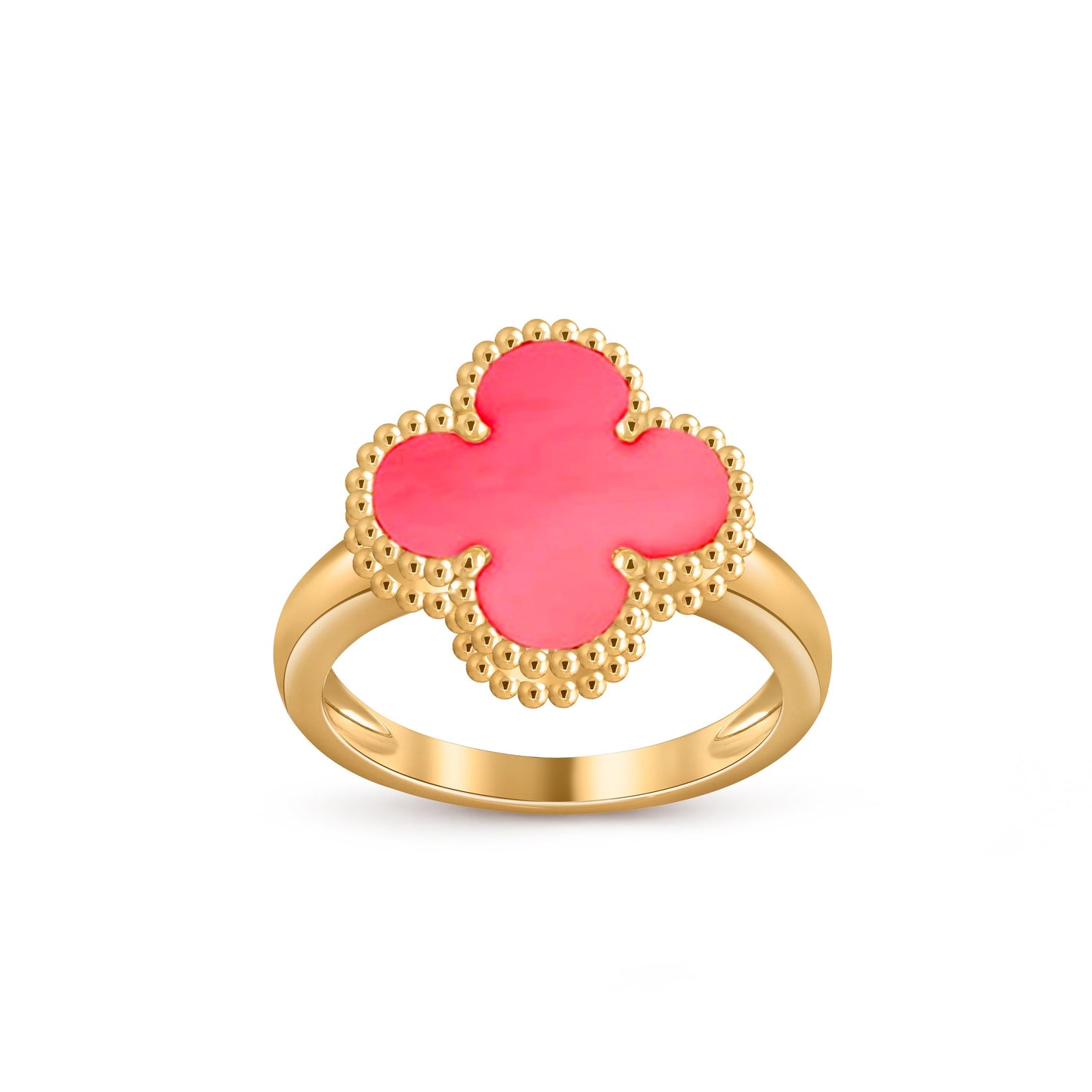 [LunaMar]LUCKY CLOVER VINTAGE GOLD RING COLLECTION