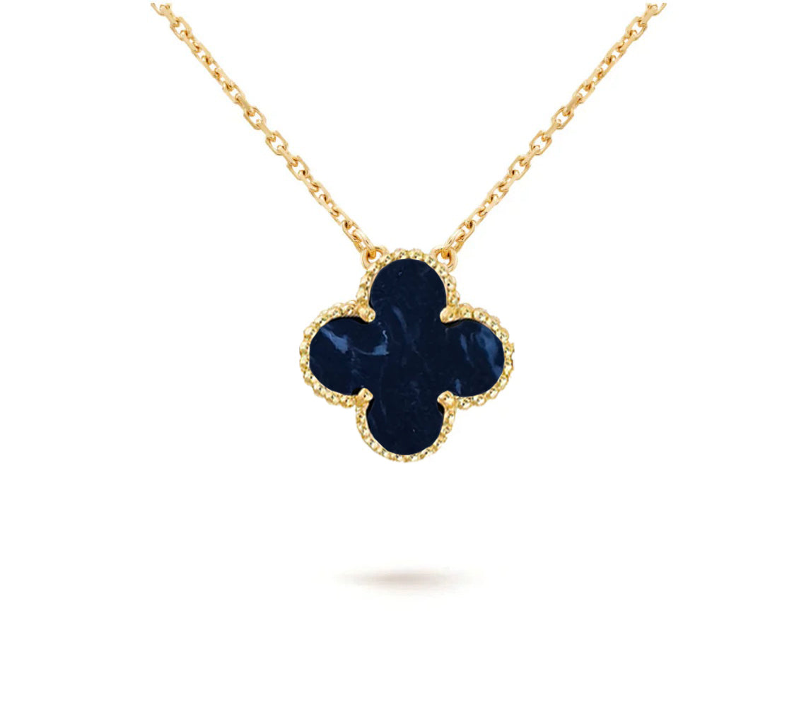 [LunaMar]15MM CLOVER FLOWER PENDANT NECKLACE COLLECTION