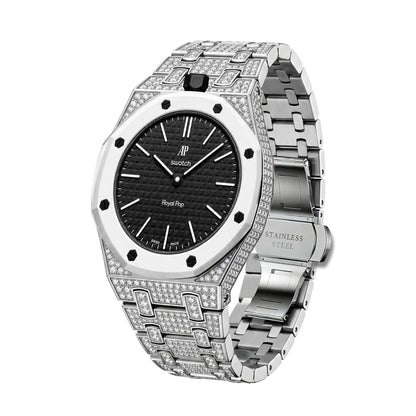 [LunaMar]Royal Oak Pop Exclusive Bioceramic Case & Bioceramic Strap Full Diamond