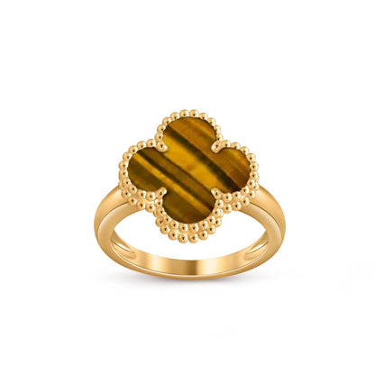 [LunaMar]LUCKY CLOVER VINTAGE GOLD RING COLLECTION