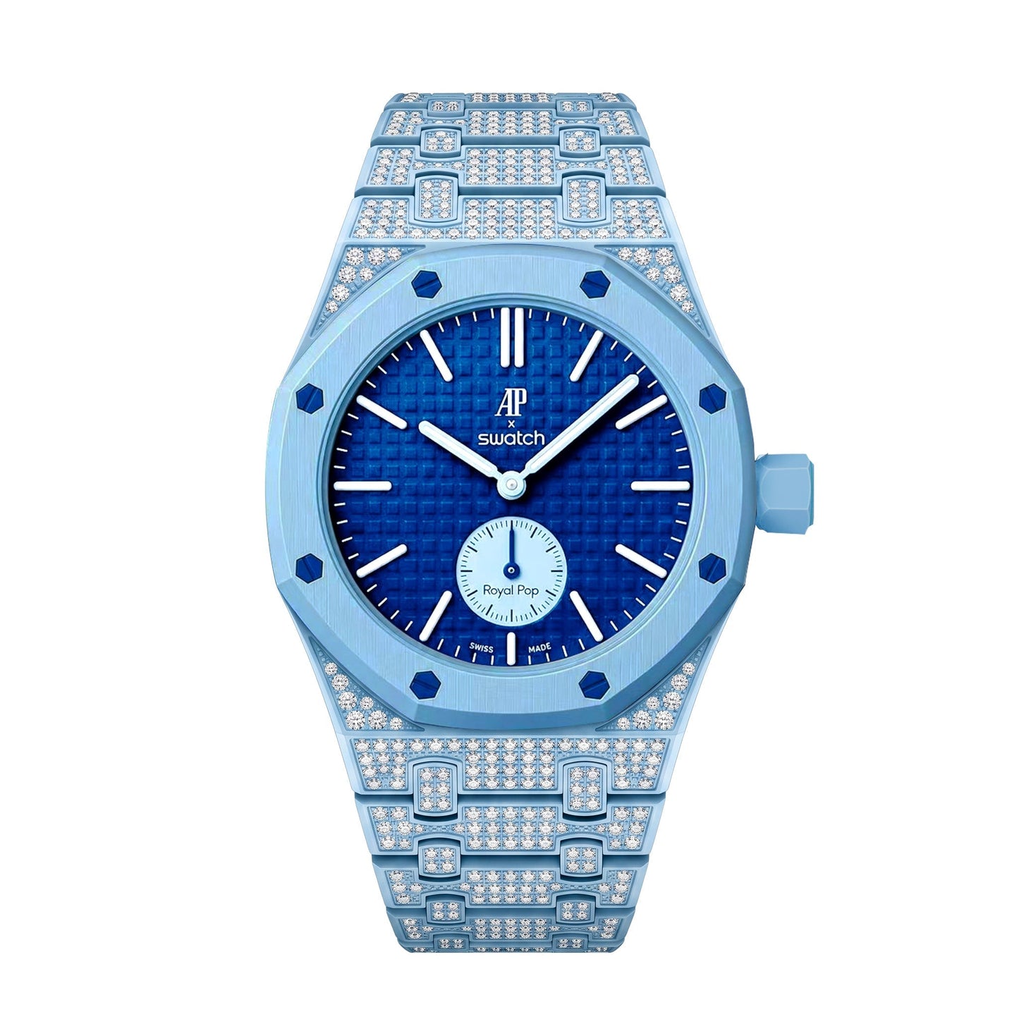 [LunaMar]Royal Oak Pop Exclusive Bioceramic Case & Bioceramic Strap Full Diamond