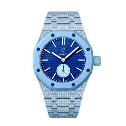 [LunaMar]Royal Oak Pop Exclusive Bioceramic Case & Bioceramic Strap Full Diamond
