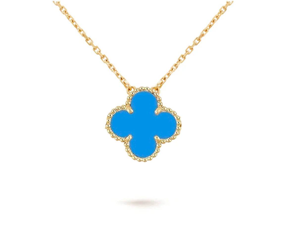 [LunaMar]15MM CLOVER FLOWER PENDANT NECKLACE COLLECTION