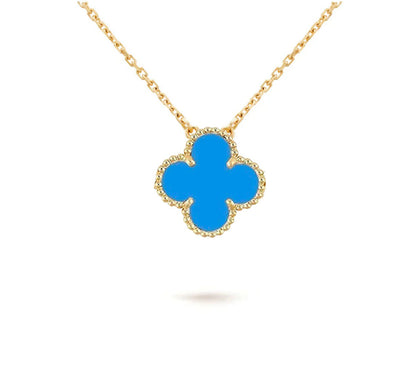 [LunaMar]15MM CLOVER FLOWER PENDANT NECKLACE COLLECTION