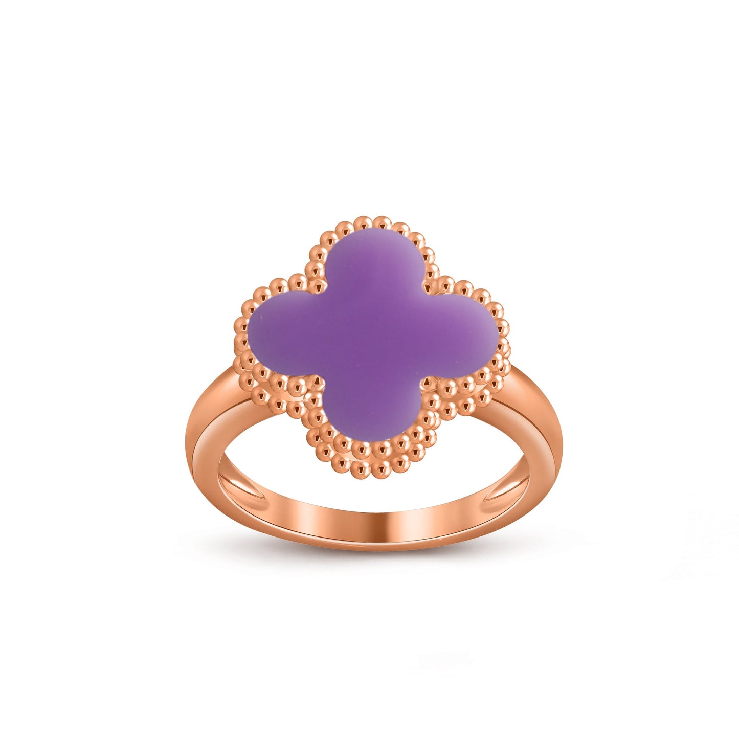 [LunaMar]LUCKY CLOVER VINTAGE ROSE GOLD RING COLLECTION