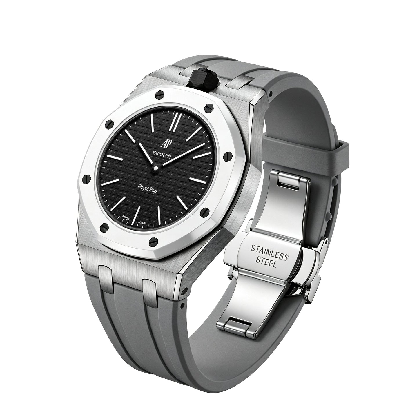 [LunaMar]Royal Oak Pop Exclusive Steel Case & Silicone Strap With Cradle