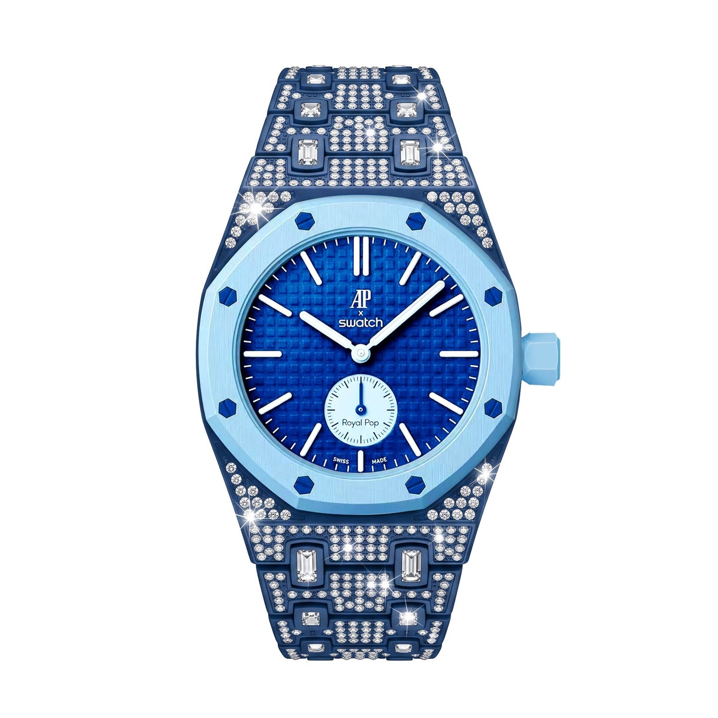 [LunaMar]Royal Oak Pop Exclusive Bioceramic Case & Bioceramic Strap Full Diamond