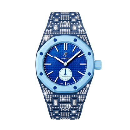 [LunaMar]Royal Oak Pop Exclusive Bioceramic Case & Bioceramic Strap Full Diamond