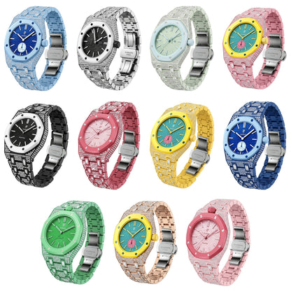 [LunaMar]Royal Oak Pop Exclusive Bioceramic Case & Bioceramic Strap Full Diamond