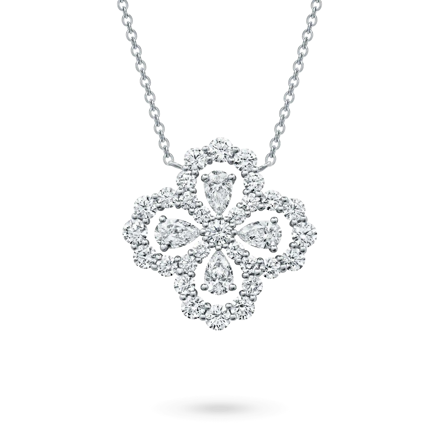 [LunaMar]LOOP NECKLACE FULL MOTIF DIAMOND 16MM MULTIPLE COLORS