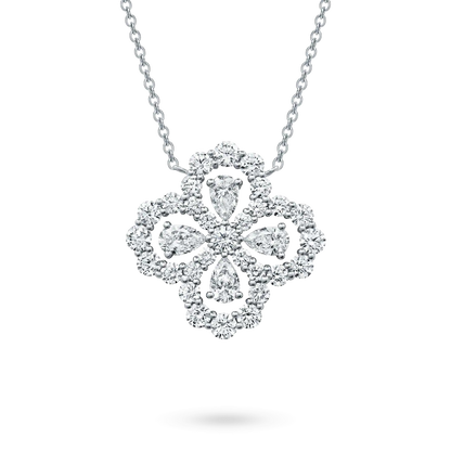 [LunaMar]LOOP NECKLACE FULL MOTIF DIAMOND 16MM MULTIPLE COLORS