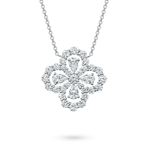 [LunaMar]LOOP NECKLACE FULL MOTIF DIAMOND 16MM MULTIPLE COLORS