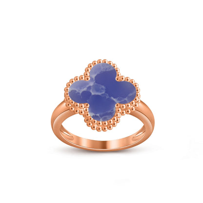 [LunaMar]LUCKY CLOVER VINTAGE ROSE GOLD RING COLLECTION