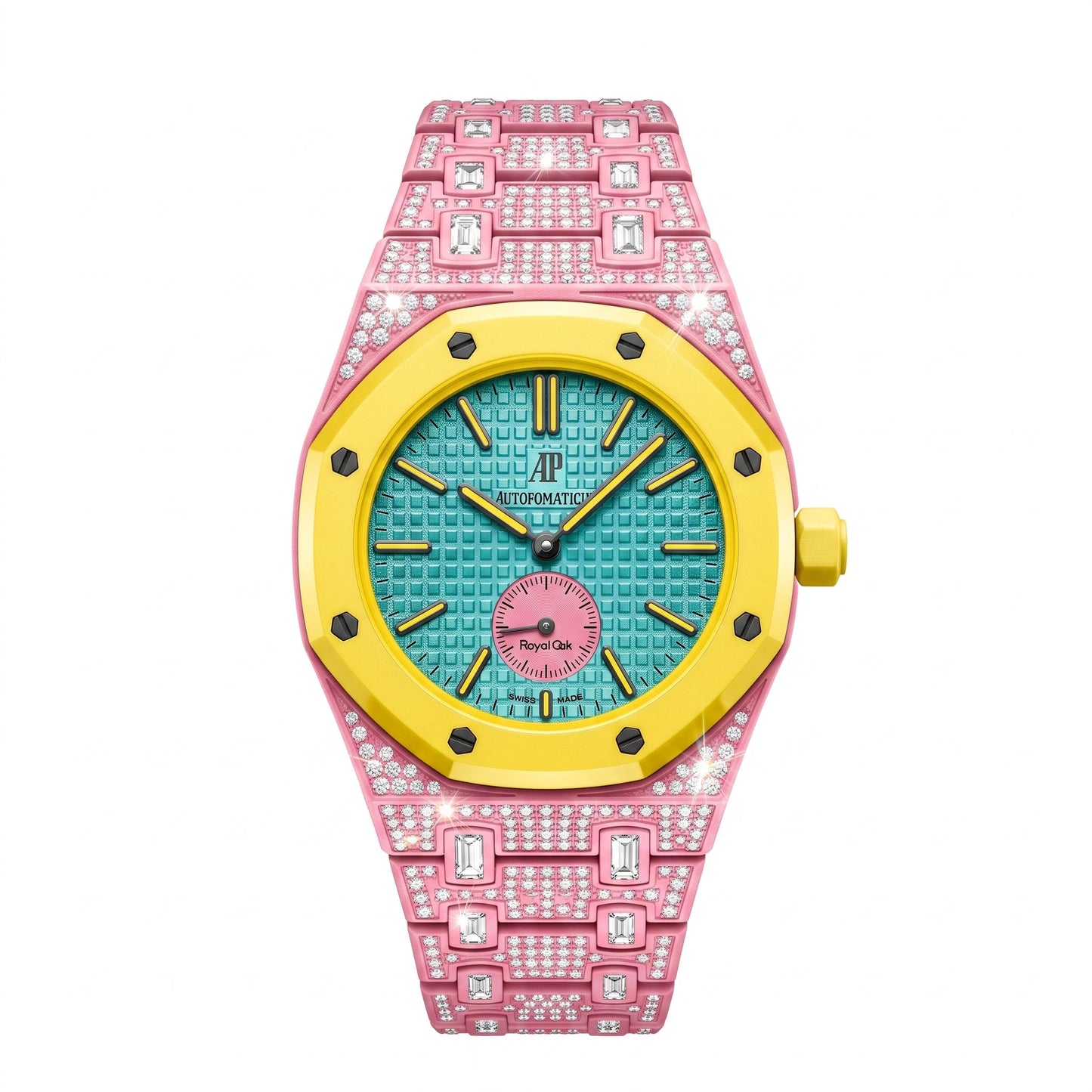 [LunaMar]Royal Oak Pop Exclusive Bioceramic Case & Bioceramic Strap Full Diamond