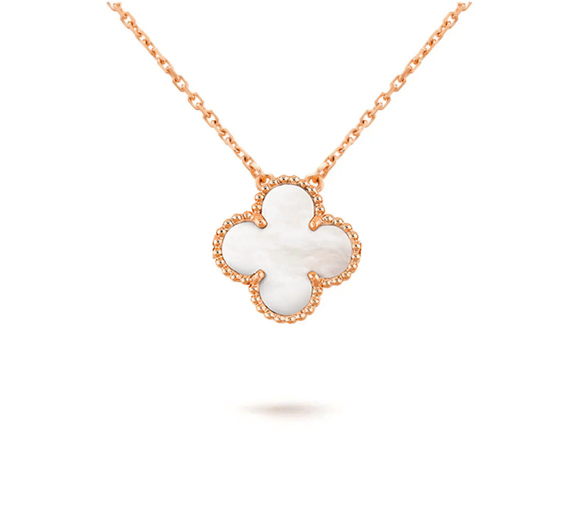 [LunaMar]15MM CLOVER FLOWER PENDANT NECKLACE COLLECTION