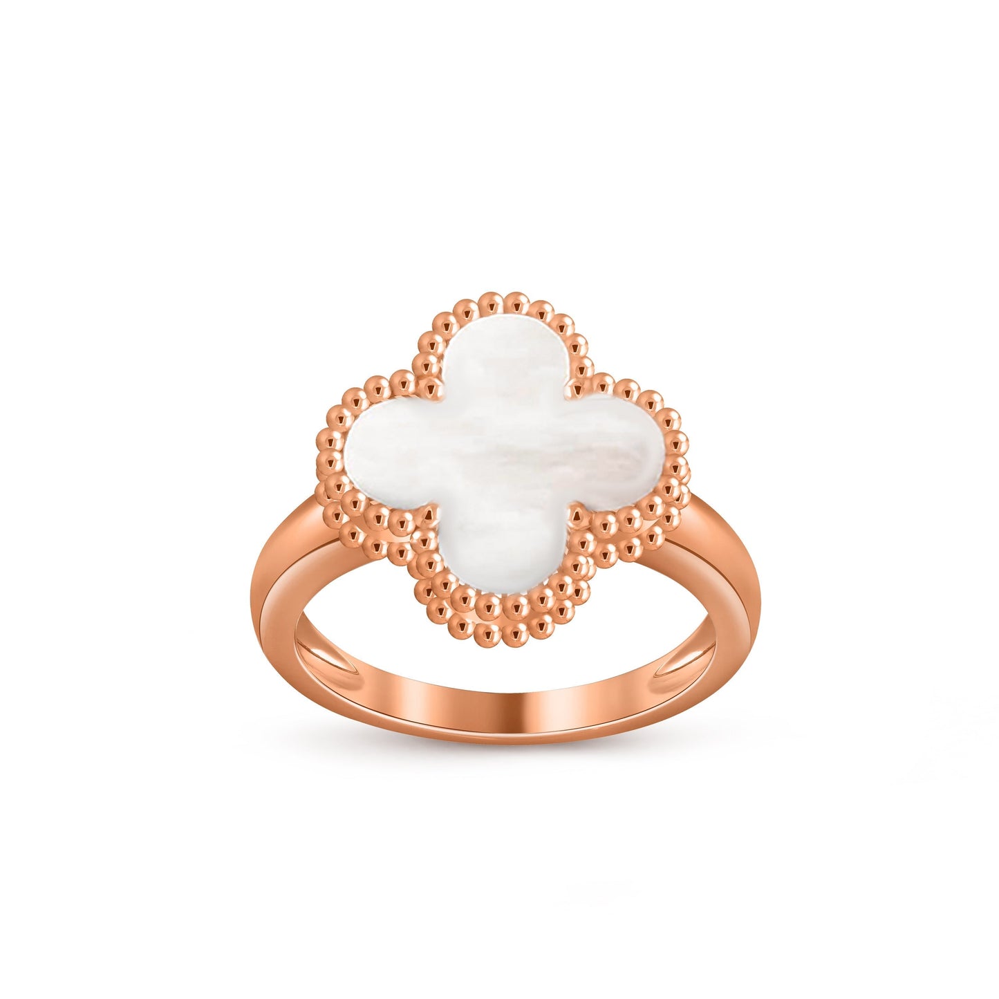 [LunaMar]LUCKY CLOVER VINTAGE ROSE GOLD RING COLLECTION