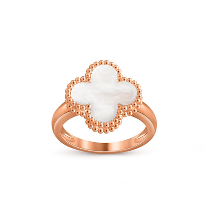 [LunaMar]LUCKY CLOVER VINTAGE ROSE GOLD RING COLLECTION