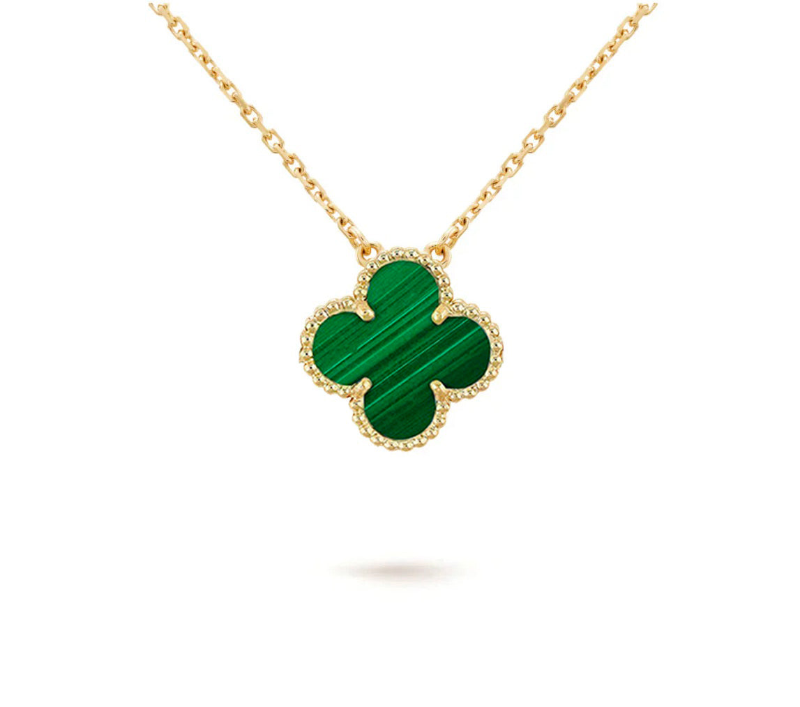 [LunaMar]15MM CLOVER FLOWER PENDANT NECKLACE COLLECTION