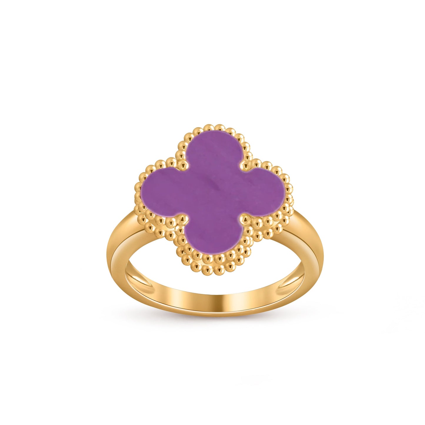[LunaMar]LUCKY CLOVER VINTAGE GOLD RING COLLECTION