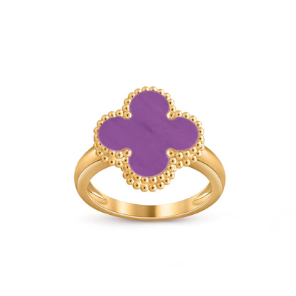 [LunaMar]LUCKY CLOVER VINTAGE GOLD RING COLLECTION