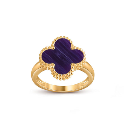 [LunaMar]LUCKY CLOVER VINTAGE GOLD RING COLLECTION