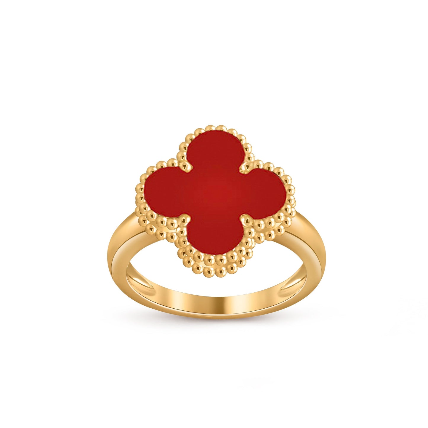 [LunaMar]LUCKY CLOVER VINTAGE GOLD RING COLLECTION