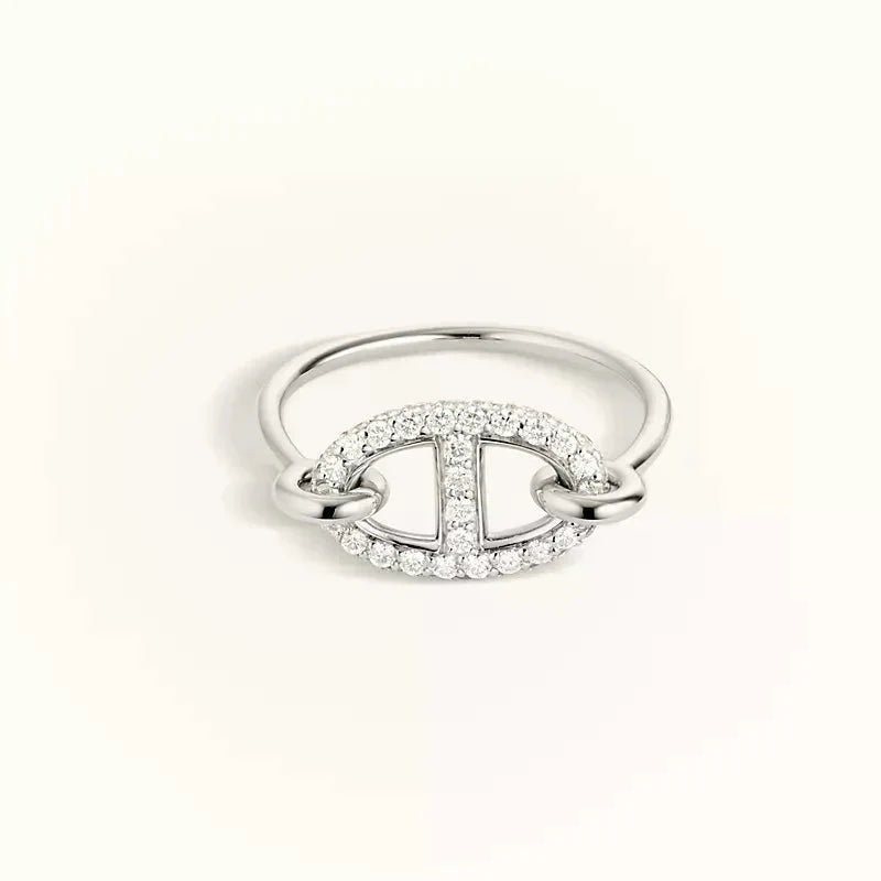 [LunaMar]RONDE SMALL SILVER DIAMOND RING