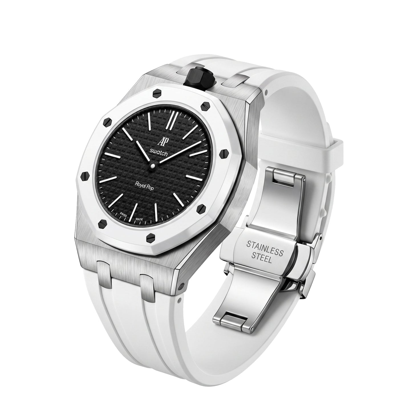 [LunaMar]Royal Oak Pop Exclusive Steel Case & Silicone Strap With Cradle