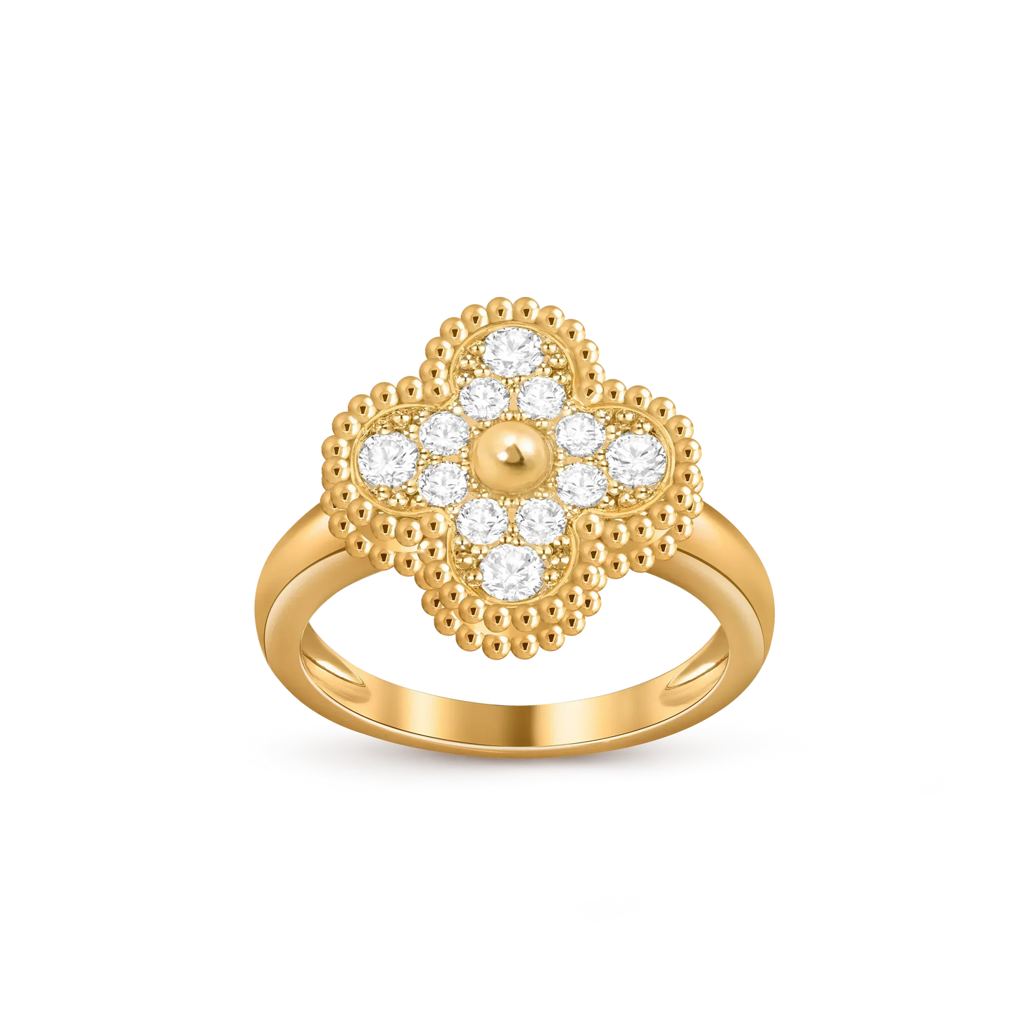 [LunaMar]LUCKY CLOVER VINTAGE GOLD RING COLLECTION