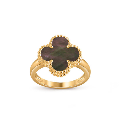 [LunaMar]LUCKY CLOVER VINTAGE GOLD RING COLLECTION