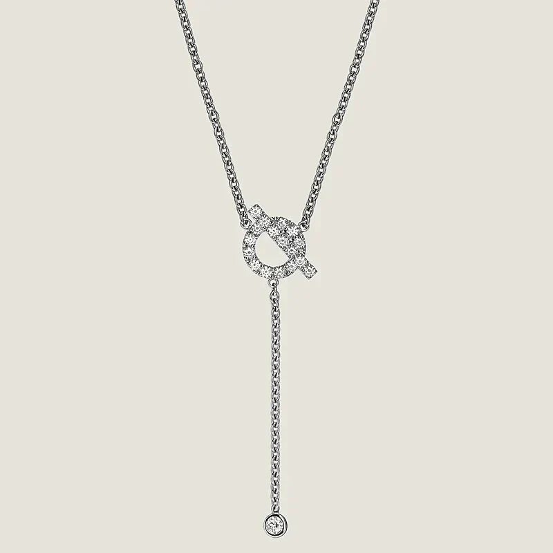 [LunaMar]FINESSE SILVER DIAMOND NECKLACE
