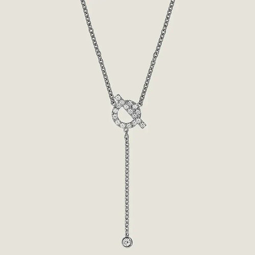 [LunaMar]FINESSE SILVER DIAMOND NECKLACE