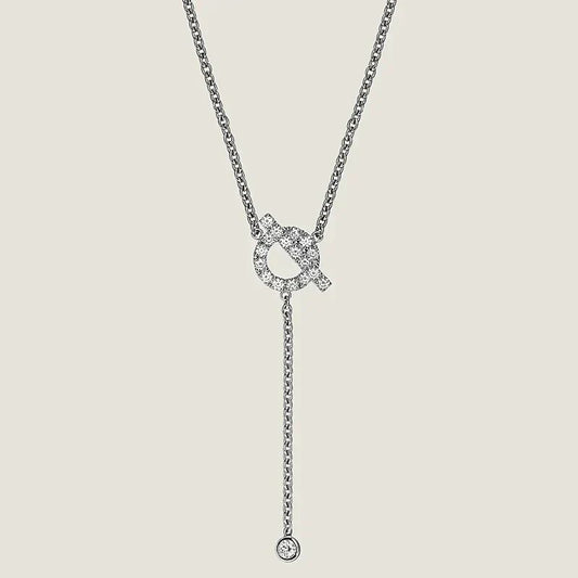 [LunaMar]FINESSE SILVER DIAMOND NECKLACE