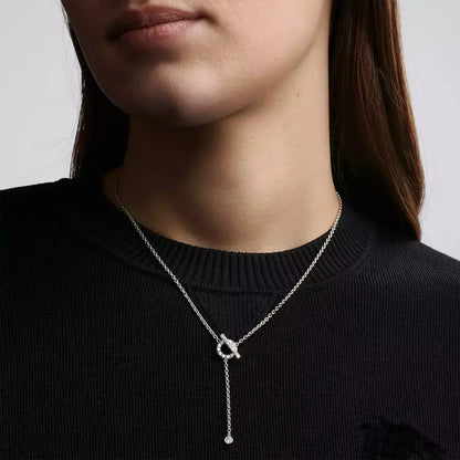 [LunaMar]FINESSE SILVER DIAMOND NECKLACE