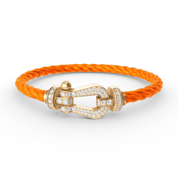 [LunaMar]FORCE LARGE HORSESHOE FULL DIAMOND BRACELET - GOLD