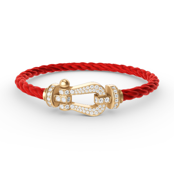 [LunaMar]FORCE LARGE HORSESHOE FULL DIAMOND BRACELET - GOLD