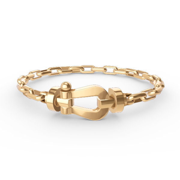 [LunaMar]FORCE LARGE HORSESHOE CLASP METAL BRACELET